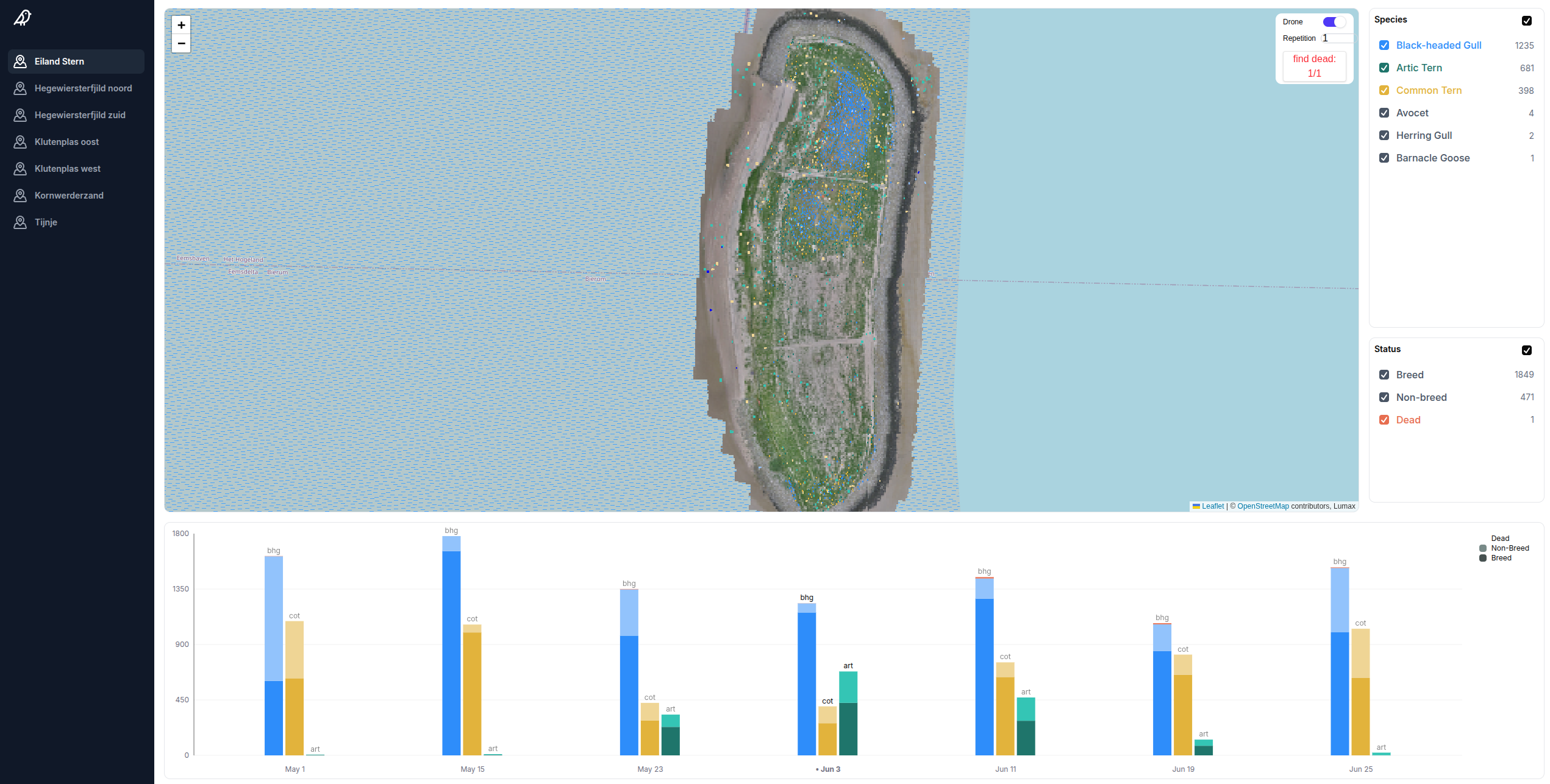 image title AI-BIRD data portal interface
